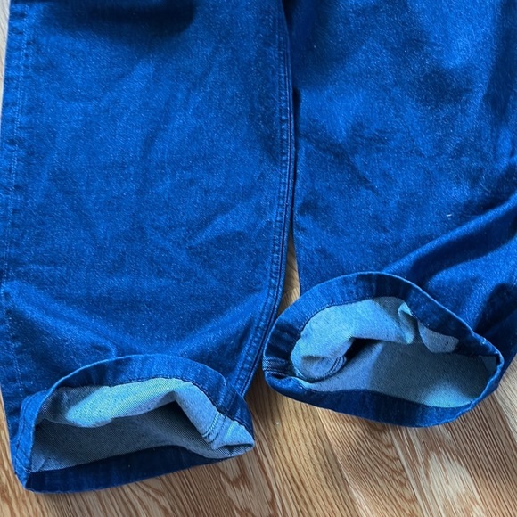Mother SNACKS! The Fun Dip Utility Puddle Jeans in Cold Brew NWT Size 34 - Picture 15 of 16